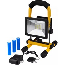 Pileli Store Şarjlı Spot Lamba Projektör Güçlü LED Aydınlatma WT-329