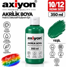 Axiyon Art Akrilik Boya 350 ml Yeşil – Su Bazlı Hobi ve Dekoratif Boya