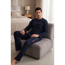 Buratti Baskılı Pamuklu Uzun Kollu Pijama Takımı Erkek Pijama Takımı 6575006
