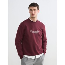 Lc Waikiki Yeni Sezon Bisiklet Yaka Baskılı Erkek Sweatshirt