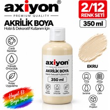 Axiyon Art Akrilik Boya 350 ml Ekru – Su Bazlı Hobi ve Dekoratif Boya