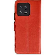 AKM Xiaomi Mi 13 Trend S Plus Kapaklı Kılıf - Kırmızı