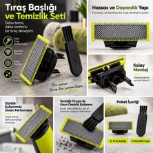 Supervac Philips QP2824 Oneblade Yüz ve Vücut Şekilendirici ile Uyumlu Yedek Bıçak - Elek Başlık Seti