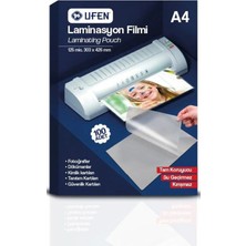 Modellino A4 - 100'LÜ - 125 Micron - Ufen Parlak Laminasyon Filmi