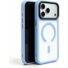 Apple iPhone 18 Pro Max Kılıf Mat Arka Yüzey Wireless Şarj Özellikli Zore Flet M-Safe Kapak