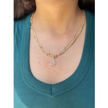 Solenya Gold Renk Kelebek Model Kolye