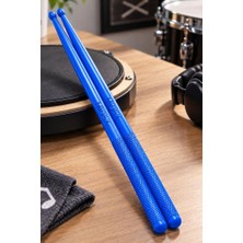 Midex GFK-801BL 5A Bateri Baget Kırılmaz Polyemid Mavi Renk Davul Bageti 5A Drumsticks