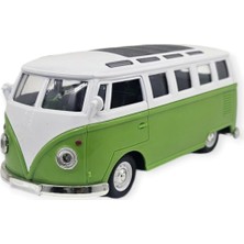 Sunman Çek Bırak Klasik T1 Vosvos Minibüs Oyuncak Araba - 14 cm Nostaljik Hippi Van