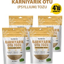 Mahbuba Karnıyarık Otu Tozu (Psyllium Husk) 4x200gr – Yüksek Lif - Glutensiz - Katkısız