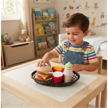 Masal Oyuncak Oyuncak Hamburger Seti ve Dondurma