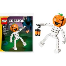 LEGO Creator: Eğlenceli Cadılar Bayramı Iskeleti Yapım Seti 30717 (71 Parça)