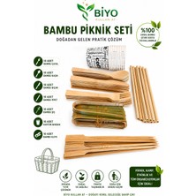 Biyo Kullan At Bambu Piknik Seti 70 Adet