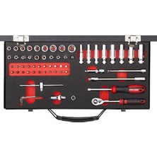 Ceta Form 61 Parça 1/4” Lokma Takımı Plastik Çantalı C00-61PH2