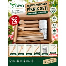 Biyo Kullan At Ahşap Piknik Seti 72 Parça