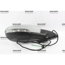 Maher Volkswagen Jetta 2011-2015 Dış Dikiz Aynası Elektrikli, Isıtmalı, Sinyalli, Astarlı Sağ (Oem NO:5C7857508R) (Adet)
