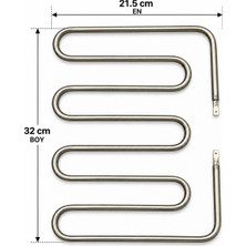 Sanayi Tost Makinesi Rezistansı Uyumlu / Muadil – 230V 1250W, 8,5 Mm, 285 × 200 mm
