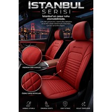Istanbul Serisi Deri Oto Koltuk Kılıfı (Ford Focus-Fiesta-Escort Uyumlu)