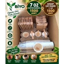Biyo Kullan At Karton Bardak&çay KAŞIĞI-1500+1500ADET