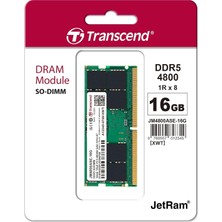 Transcend 16GB Ddr5 4800MHZ CL40 Notebook Ram Value JM4800ASE-16G
