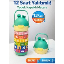 Senacacollection Vagon Çarpım Tablolu Çelik Matara Suluk Termos 430 ml
