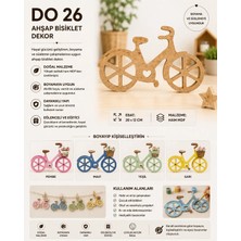 Eymen Hobi Tasarım Eymen Hobi Ahşap Bisiklet Dekor Do 26 – Boyanabilir Ham Mdf (20X12 Cm)