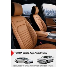 Istanbul Serisi Deri Oto Koltuk Kılıfı (Toyota Corolla-Auris-Yaris Uyumlu)
