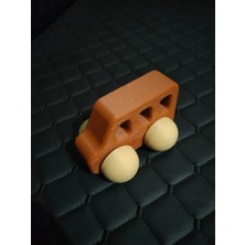 Devletli 3D 1-3 Yaş Oyuncak Minibüs 11CM Yüksek Kaliteli