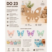 Eymen Hobi Tasarım Eymen Hobi Ahşap Kelebek Do 23 – Boyanabilir Ham Mdf Dekor (19X15 Cm)