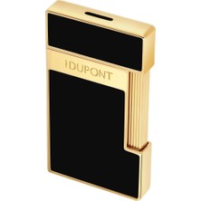 S.t. Dupont Lı Slimmy Black Lacquer/golden Çakmak