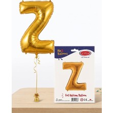 He2 Balloons 40" Gold (Altın) Harf Folyo Balon – Z Harfi