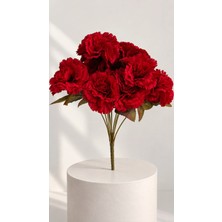 Erhan Flowers Yapay Kırmızı Karanfil 11 Dal (Saksısız)