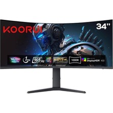 Koorui 34E6UC 34" 1 Ms Wqhd Curved 165 Hz Oyuncu Monitörü - Teşhir