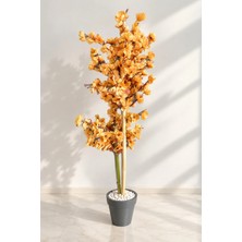Erhan Flowers Gold Bahar Dalı Çift Bambu Gövdeli 120 cm