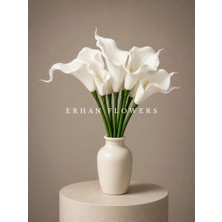 Erhan Flowers Yapay Islak Doku Gala 35CM Beyaz (Saksısız)