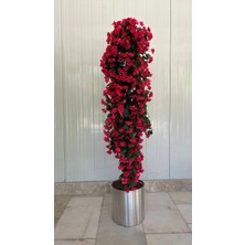 Erhan Flowers Yapay Menekşe Sarmaşık Ağacı Dekoratif Metal Saksılı (140 cm )