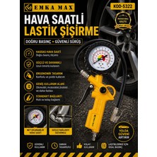 Emka Max Hava Saatli Lastik Şişirme Taba