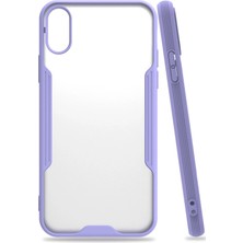 Umut Tekno Uryport Apple iPhone x Kılıf Platin Silikon - Lila