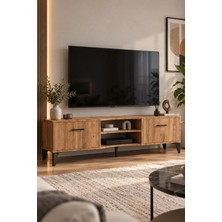 Sulorahome Suntalam Kahverengi Tv Sehpası 160X35 cm