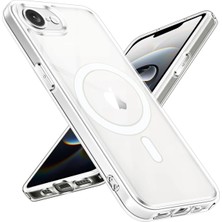 Umut Tekno Uryport Apple iPhone 16E Kılıf Magneticsafe Şeffaf Silikon - Şeffaf