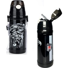 Beşiktaş Lisanslı Çelik Termos Matara Suluk 500 ml