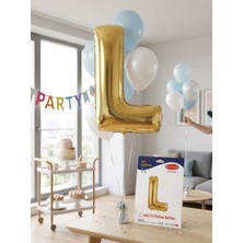 Belirtilmemiş 40" Gold (Altın) Harf Folyo Balon – L Harfi