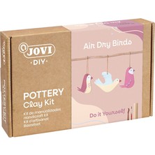Jovi 2701 Dıy Air Dry Birds Modelleme Kiti - Havayla Kuruyan Kuş Figürü Yapım Seti 24 Parça (500 G Airdry Kil, Boya, Fırça ve Aletler)