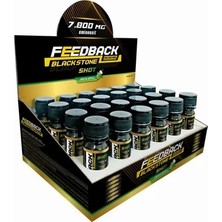 Feedback Nutrition Black Stone Shot Preworkout 24*60 ml Yeşil Elma Aromalı 48 Servis