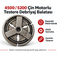 Algaride 4500  5200 Çin Motorlu Testere Uyumlu Debriyaj Balatası  3 Ayaklı Yaylı Kavrama Yedek Parça
