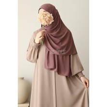 Asilnur Elif Büyük Boy Şal 70X220  Gül Kurusu