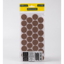 ALMITAL 28 MM Çap 28'li Paket Kahverengi Mobilya Keçesi Zemin ve Parke Koruyucusu