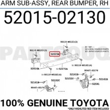 TŞT Toyota Corolla 2007-2013 Arka Tampon Demiri Bağlantı Ayağı Sağ (Metal) (Oem No: 52015-02130)