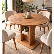 Venna Raflı Yemek Masası 4 Kişilik 90 cm