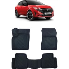 Wehhler Nissan Qashqaı Benzinli 2023 5d Araca Özel Havuzlu Gerçek Kauçuk Kokusuz Paspas