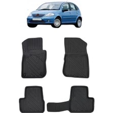 Wehhler Citroen C3 2004 5d Araca Özel Havuzlu Gerçek Kauçuk Kokusuz Paspas